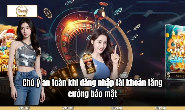 Đăng Nhập V999 3379 Chú ý an toàn khi đăng nhập tài khoản tăng cường bảo mật
